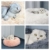 Decdeal Haustierbett für Katzen und Hunde Rundes Plüsch Hundebett Katzenbett in Doughnut-Form Farbe und Größe Optional - 4