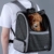 Hunderucksack Katzenrucksack für kleine Hunde Katzen Transporttasche mit Mesh Fenster, Staubtuch,Tragbare und Erweiterbare Outdoor Faltbarer Raum Tragetasche - 6