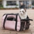 Kaka mall Transporttasche für Katzen Hunde Comfort Fluggesellschaft Zugelassen Travel Tote Weiche Seiten Tasche für Haustiere(S,Pink) - 5