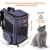 morpilot Hunderucksack, Katzenrucksack für Katzen und Hunde Welpen, Atmungsaktive und Faltbare Haustier Hunde Rucksack mit internem Sicherheitsgur (13 * 11 * 16.5 inch) + Faltbare Hundenapf - 7