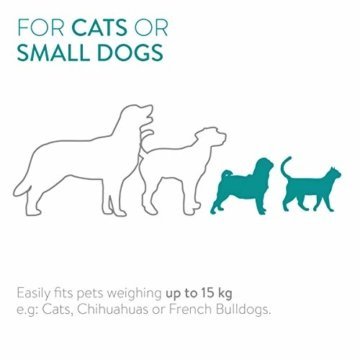 Navaris Rucksack für Hund Katze gepolstert - Hunderucksack Katzenrucksack - 33x28x43cm Haustier Backpack faltbar - Traglast bis 15kg - 3