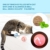 Pecute Katzenspielzeug Katze Toys 4 Turm und 4 Bälle mit Katzenminze Bälle/Glühende Bälle/Katzenangel Maus (Blau) - 2