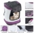 Petcomer SBC5148 Haustiertragetasche für Hunde und Katzen Faltbarer Rucksäcke gut für Wander-Kampagne Tägliche Verwendung, Einheitsgröße, Purple - 3