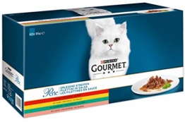 PURINA GOURMET Perle Erlesene Streifen Katzenfutter nass, Sorten-Mix, 60er Pack (60 x 85g) - 1
