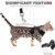 Scirokko Katzengeschirr und Leine, ausbruchsicheres, verstellbares Hundegeschirr für den Außenbereich, mit reflektierendem Riemen, weiches Netzgewebe mit Metallclip, für Katzen und Kaninchen - 3