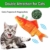 Sunshine smile elektrische Fische Katze,katzenminze Fisch Spielzeug,katzenspielzeug Fisch elektrisch beweglich,Simulation Fisch,elektrische Fische plüsch,Katze interaktive Spielzeug (D) - 6