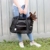 Sweetypet Hundetasche: Hand- & Auto-Transporttasche für Haustiere bis 8 kg, Größe M, schwarz (Transporttasche Katze) - 9