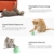 WWVVPET Interaktives Katzenspielzeug Ball mit LED-Licht, selbstdrehender 360-Grad-Ball, wiederaufladbares interaktives USB-Katzenspielzeug, zur Stimulierung des Jagdtriebs Lustiges Jäger-Spielzeug - 4